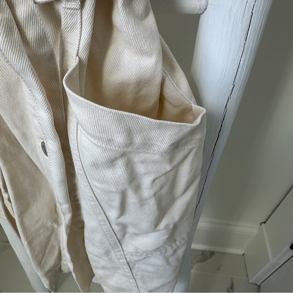 Habitual Cream Denim Sleeveless Buttoned Sundress Size Small - Picture 9 of 15
